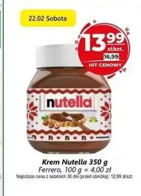 Społem Nutella Krem do smarowania z orzechami laskowymi i kakao 350 g oferta