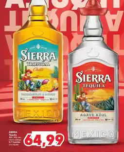 Kaufland Tequila Sierra Milenario Blanco oferta