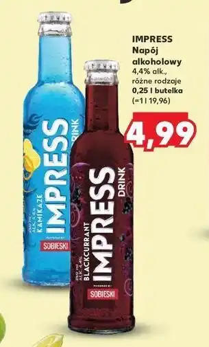 Kaufland Drink blackcurrant Sobieski Impress oferta