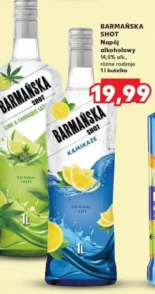 Kaufland Wódka Barmańska Shot Lime & Cannabis Sativa oferta