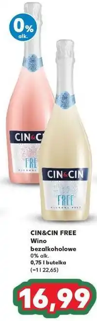 Kaufland Wino Cin&Cin Rose Free oferta