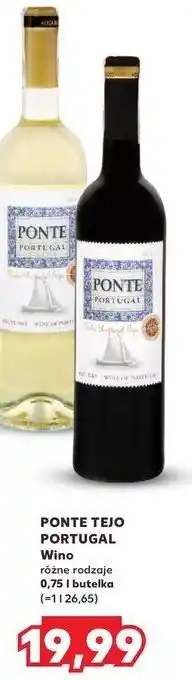 Kaufland Wino Ponte Portugal Tejo Semi Sweet oferta