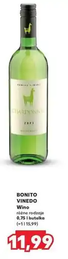 Kaufland Wino Bonito Vinedo Chardonnay oferta