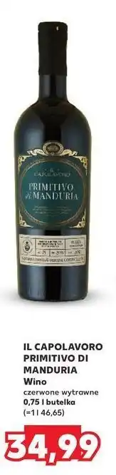 Kaufland Wino Il Capolavoro Primitivo Di Manduria oferta