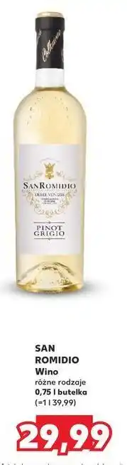 Kaufland Wino San Romidio Pinot Grigio Dry oferta