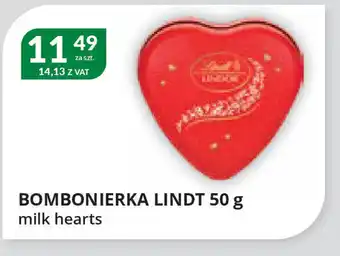 Eurocash Cash & Carry Bombbonierka Lindt Milk Hearts oferta