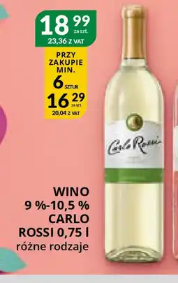 Eurocash Cash & Carry Wino Carlo Rossi oferta