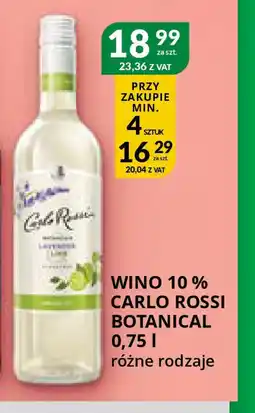 Eurocash Cash & Carry Wino 10% Carlo Rossi Botanical oferta