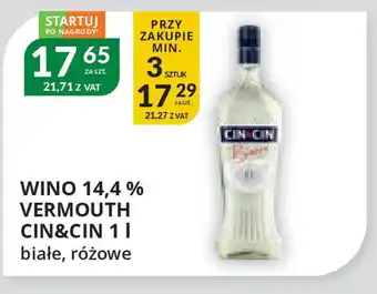 Eurocash Cash & Carry Wino 14,4% Vermouth Cin&Cin oferta