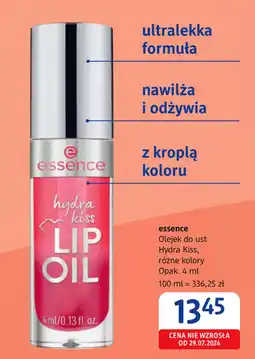 dm drogerie markt Essence olejek do ust hydra kiss oferta