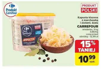 Carrefour Kapusta kiszona z marchewką Carrefour targ świeżości oferta