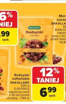 Carrefour Rodzynki sułtańskie Bakalland oferta