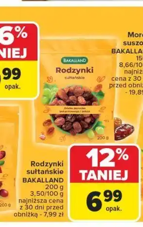 Carrefour Rodzynki sułtańskie Bakalland oferta