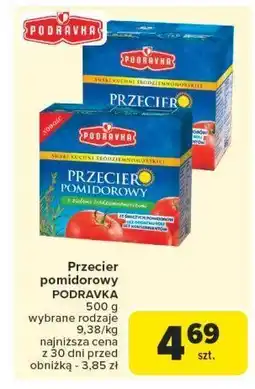 Carrefour Przecier pomidorowy z ziołami śródziemnomorskimi Podravka oferta