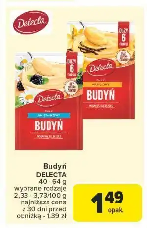 Carrefour Budyń waniliowy Delecta oferta