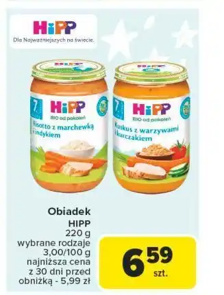 Carrefour Kuskus z warzywami i kurczakiem Hipp bio oferta