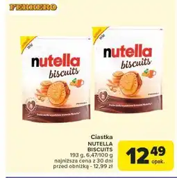 Carrefour Ciastka z kremem NUTELLA BISCUITS oferta