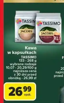 Carrefour Kapsułki caffe crema xl Tassimo jacobs oferta