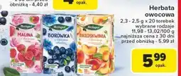 Carrefour Herbat borówka z kwiatem chabru Herbapol oferta