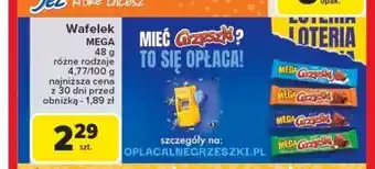 Carrefour Wafelek toffi w czekoladzie mlecznej Grześki mega oferta