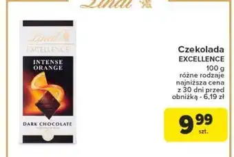 Carrefour Czekolada orange intense Lindt excellence oferta