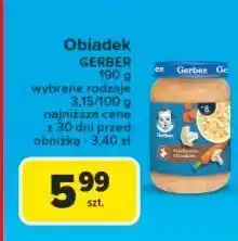 Carrefour Zupka kalafiorowa z królikiem Gerber oferta