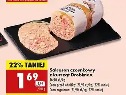 Biedronka Salceson czosnkowy Drobimex oferta