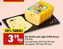 Biedronka Ser królewski light Sierpc oferta