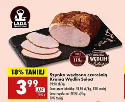 Biedronka Szynka wędzona czereśnią Kraina wędlin select oferta