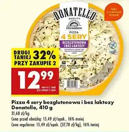 Biedronka Pizza 4 sery bez laktozy i glutenu Donatello pizza oferta