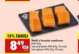 Biedronka Steki z łososia wędzone oferta