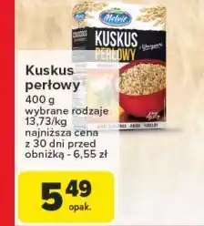 Carrefour Kuskus perłowy z warzywami Melvit oferta