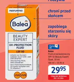 dm drogerie markt Balea Fluid przeciwsłoneczny SPF 50 Beauty Expert oferta