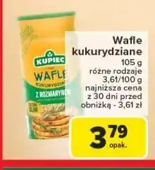 Carrefour Wafle kukurydziane z rozmarynem Kupiec oferta