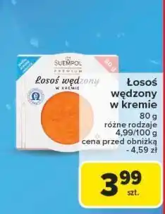 Carrefour Łosoś wędzony w kremie Suempol oferta