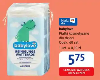 dm drogerie markt babylove Płatki kosmetyczne dla dzieci oferta