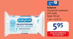 dm drogerie markt babylove Chusteczki nawilżane, 99% wody oferta