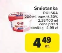 Carrefour Śmietanka polska 30% Mlekovita oferta