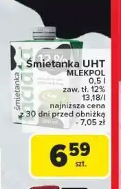 Carrefour Śmietanka 12 % Łaciata oferta