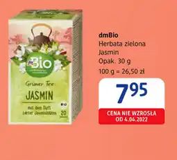 dm drogerie markt dmBio Herbata zielona Jasmin oferta