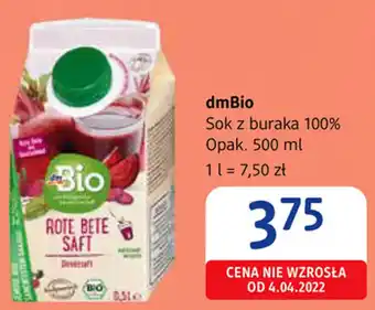 dm drogerie markt dmBio Sok z buraka 100% oferta