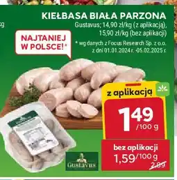 Stokrotka Kiełbasa biała parzona Gustavus oferta