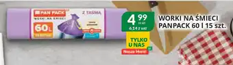 Eurocash Cash & Carry Worki na śmieci Panpack 60 l oferta