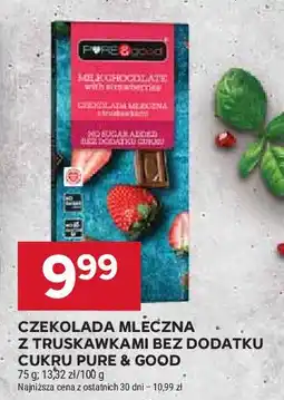 Stokrotka Czekolada mleczna z truskawkami Pure&good oferta