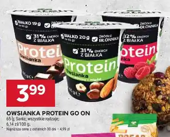 Stokrotka Owsianka orzech laskowy + migdał Sante go on! protein oferta