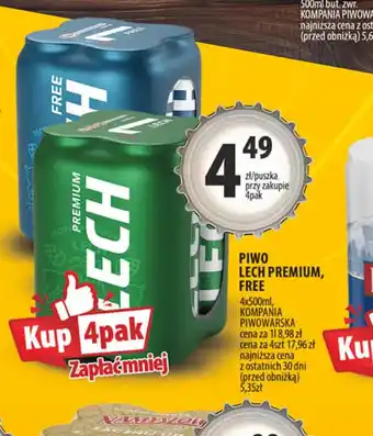 Arhelan Piwo Lech Premium, Free oferta