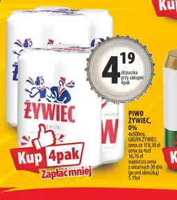 Arhelan Piwo Zywiec 0% oferta