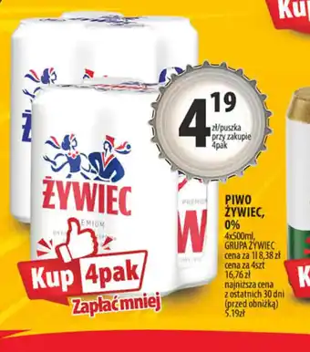 Arhelan Piwo Zywiec 0% oferta