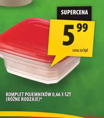 Arhelan Komplet pojemników 0,66 l oferta