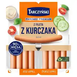 Groszek Tarczyński Parówki premium z fileta z kurczaka 180 g (2 x 90 g) oferta